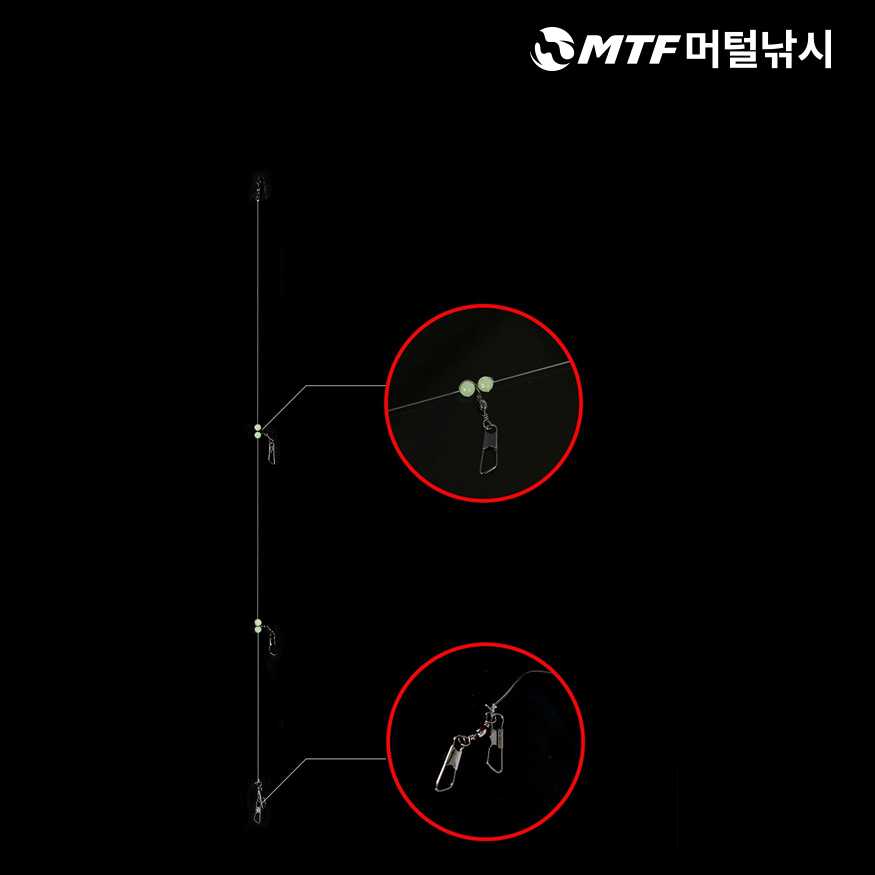 몽크로스 더블3단채비 쭈꾸미 갑오징어 낚시 채비 - 상세 이미지 2