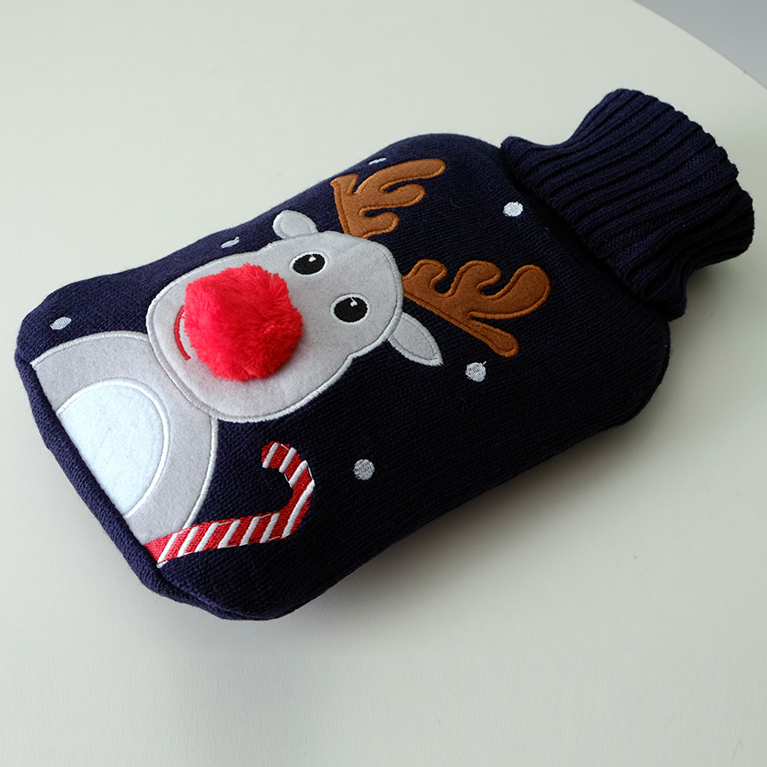 파쉬 보온물주머니 2리터용 보온핫팩 커버 순록레드 - 상세 이미지 3