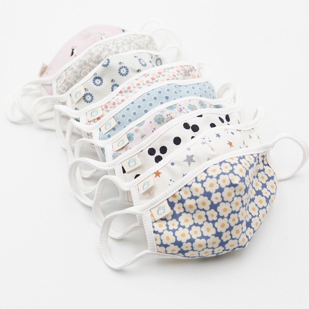 유아 오가닉 방한 입체 면마스크