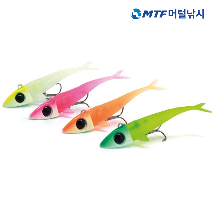 다미끼 봅슬레이지그 갈치 볼락 지그헤드 8g 축광 - 상품 이미지