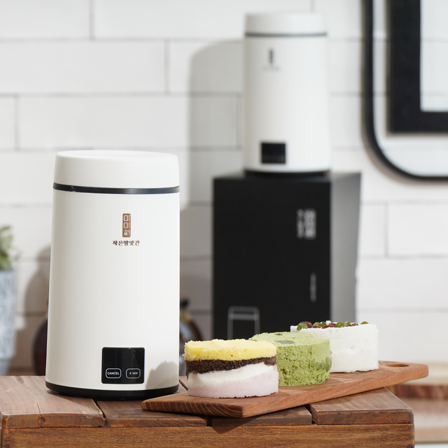 메고지고 마이쪄세트 습식쌀가루 1kg 포함 백설기찜기 스팀 가정용 전기 떡제조기