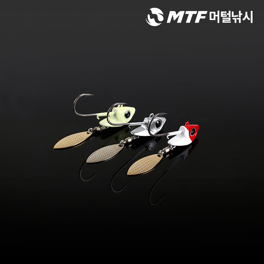 다미끼 리그지그 지그헤드 2입 블레이드 루어 낚시바늘 - 상세 이미지 3