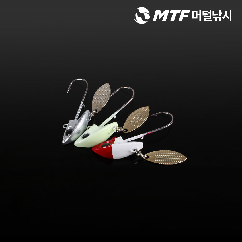 다미끼 리그지그 지그헤드 2입 블레이드 루어 낚시바늘 - 상세 이미지 4
