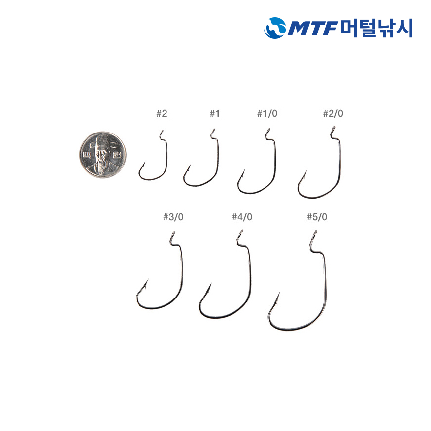 썬베이트 와이드훅 블랙 루어 배스 광어 바늘 - 상세 이미지 2