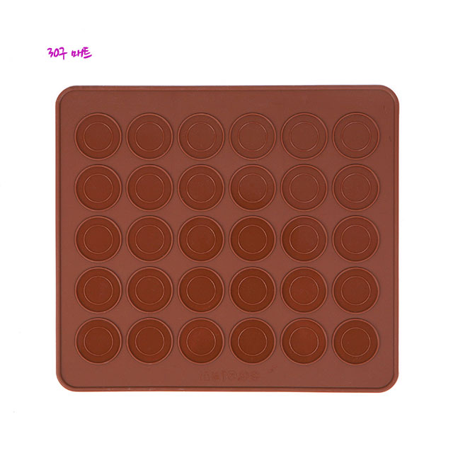 마카롱 만들기 원형 실리콘 시트 도안 매트 30구 / 48구 - 상세 이미지 4