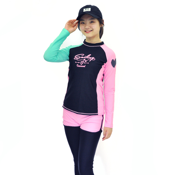 주니어 여아 래쉬가드 아동 초등학생 워터레깅스 생존수영 워터파크 여아수영복 11호 - M호 - 상세 이미지 2