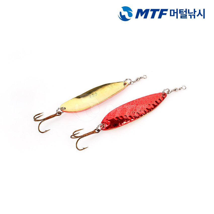 국산 캣츠크로우 곰보 스푼 레드 하드베이트 루어 낚시스푼 - 상품 이미지