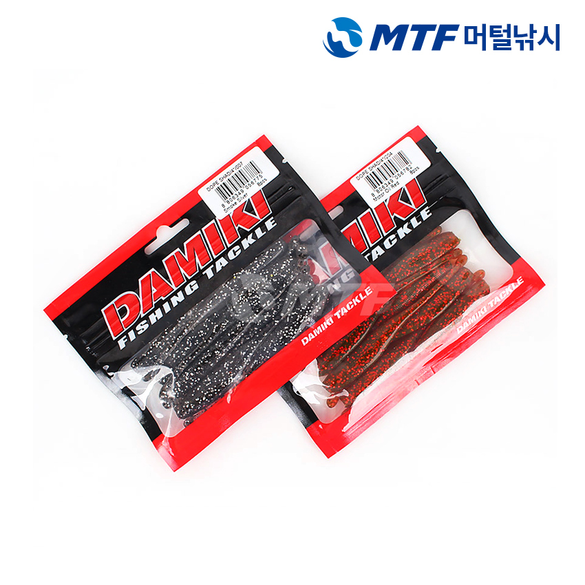 다미끼 도프쉐드웜 4인치 8개입 낚시웜 루어웜 - 상품 이미지