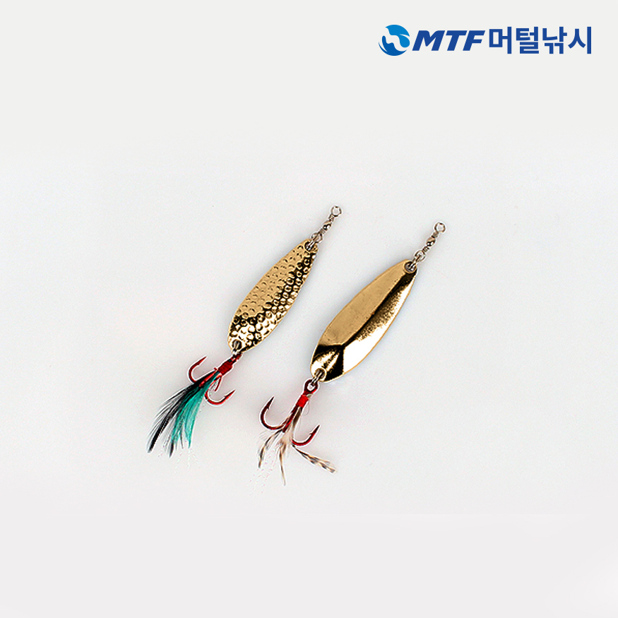 국산 탑캐스팅 닭털 루어 스푼 골드 5g 농어 광어 - 상세 이미지 2