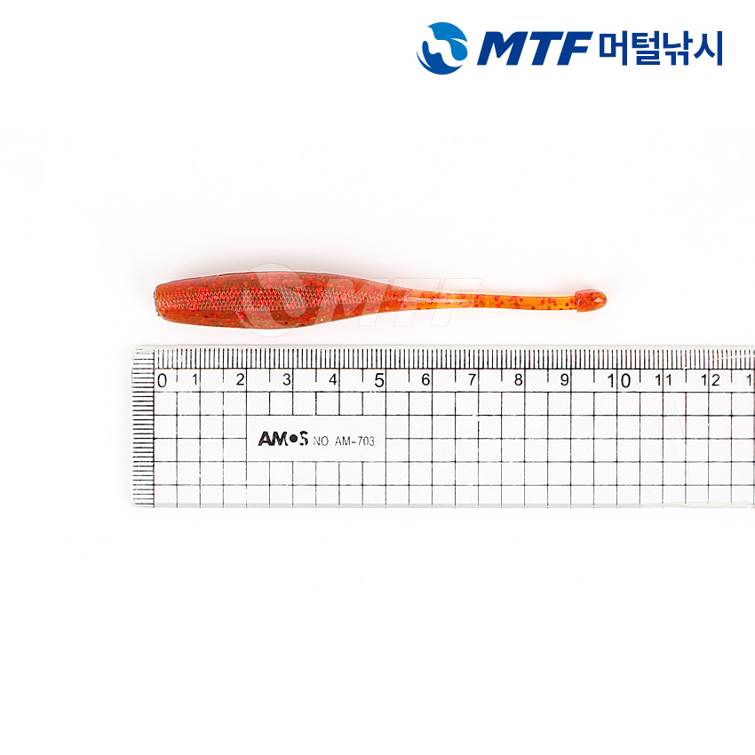 다미끼 도프쉐드웜 4인치 8개입 낚시웜 루어웜 - 상세 이미지 5