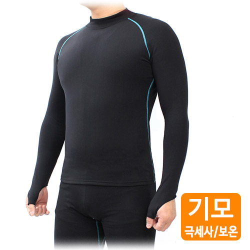 엠씨엔 겨울 기능성 기모 자전거 이너웨어 고리형 상의 - 상세 이미지 2