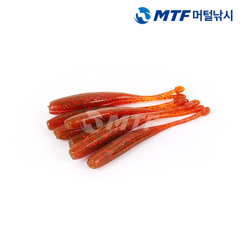 다미끼 도프쉐드웜 4인치 8개입 낚시웜 루어웜 - 상세 이미지 2