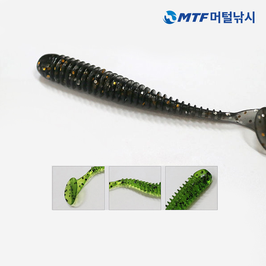몽크로스 싸이클웜 3인치 소프트웜 루어용 - 상세 이미지 2