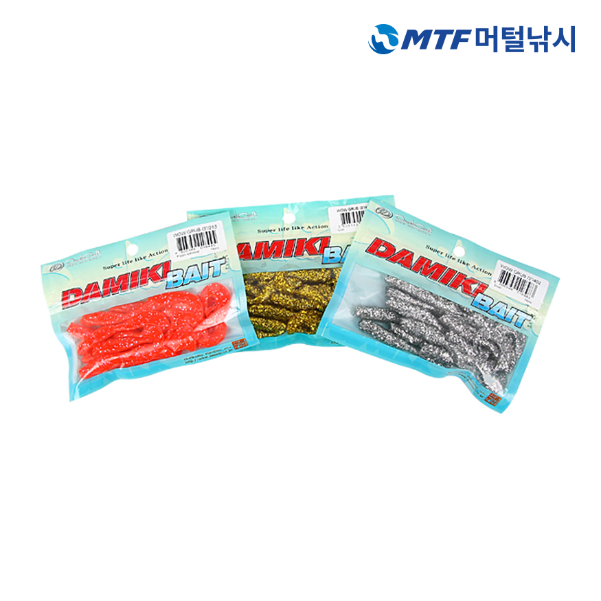 다미끼 와우그럽 3인치 웜 바다 대물 전용 모든 어종 - 상세 이미지 3
