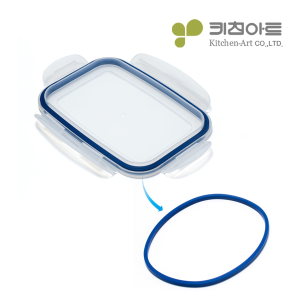 키친아트 스텐304 반찬통 사각 밀폐용기 보관용기 380ml, 1개 - 상세 이미지 5
