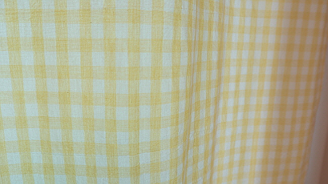 (맞춤제작)노랑체크 민트체크 (폼폼) 유아 키즈 아이방 작은창 가리개커튼