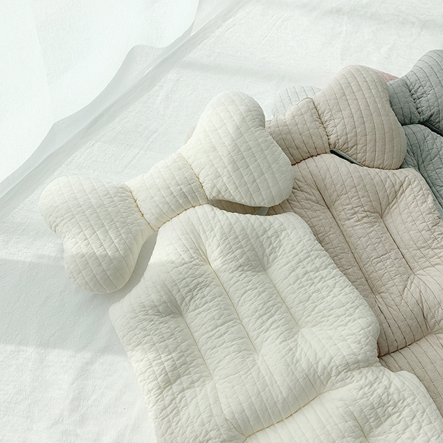 마롤로뜨 유모차라이너+목쿠션 세트 100수 누빔 시트 신생아 아기 통통 라이너 인디핑크