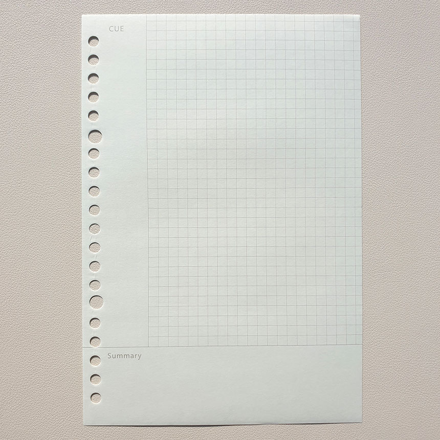 굿슈머 바인더노트 속지 60매 루즈리프 A5 속지 모눈 이미지 4