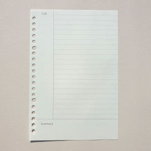 굿슈머 바인더노트 속지 60매 루즈리프  A5 속지 모눈 실사용 후기 | 효과 있을까? - 상품 이미지 3