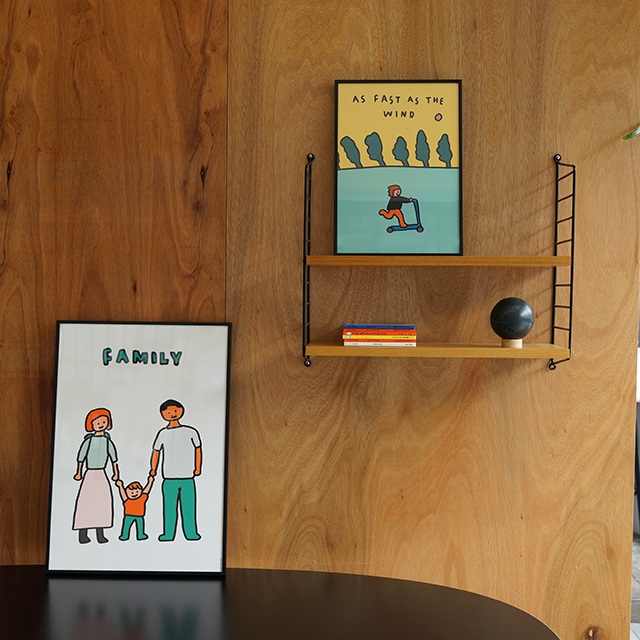 제로퍼제로 가족포스터 아기방 아이방 그림 액자 집들이선물 엄마와딸