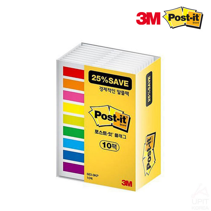 3M 포스트잇 분류용 필름 플래그 알뜰팩 683-9KP - 상품 이미지