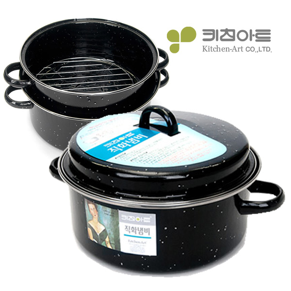 키친아트 직화냄비 군고구마 냄비 장갑포함 28cm 이미지 7