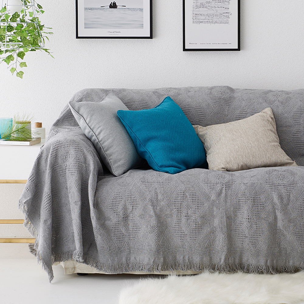 B급 북유럽풍 소파 커버  쇼파 덮개 블랭킷 담요