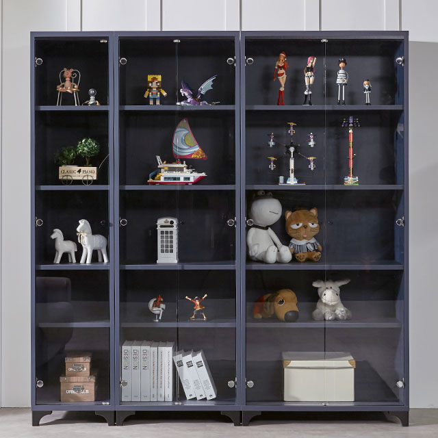 로티 장식장 강화유리 피규어장 진열장 유리장 800