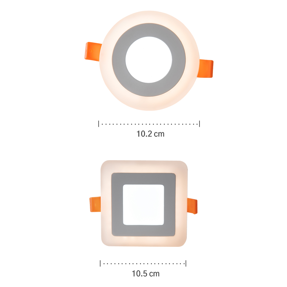 LED 히트 투톤 사각 75mm(3인치) 다운라이트 5W - 상세 이미지 4