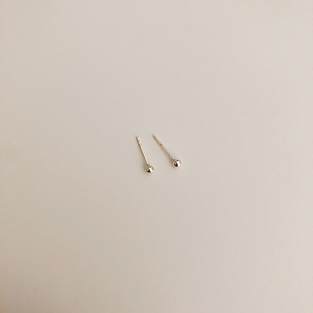 silver925 데일리 미니 실버 볼 3mm 귀걸이 925실버 이미지 6