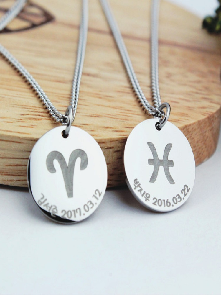 써지컬스틸 별자리 미아방지 목걸이 아기 유아 어린이