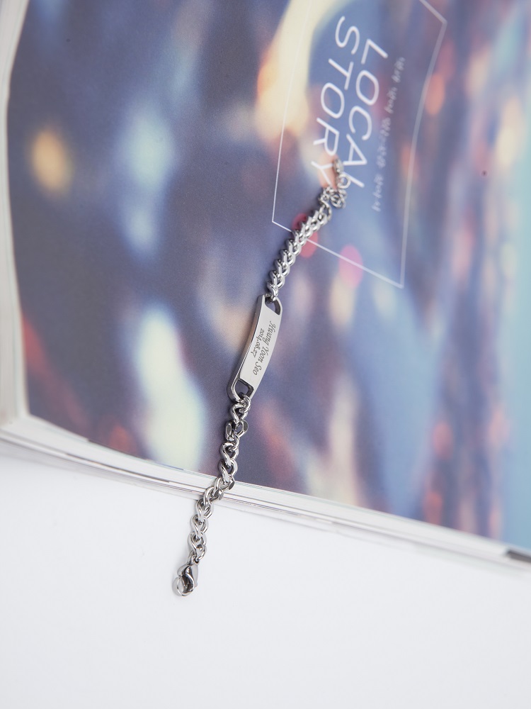 써지컬스틸 아기 발도장 미아방지 팔찌 유아 어린이