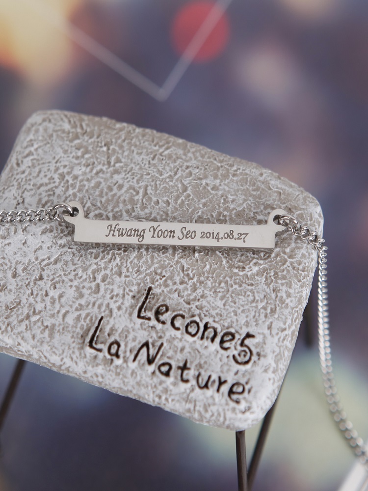 심플스틱 미아방지 목걸이 써지컬스틸 아기 유아 어린이