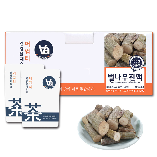 어썸티 국산 벌나무즙 진액 엑기스 100ml x 30포 - 상세 이미지 3