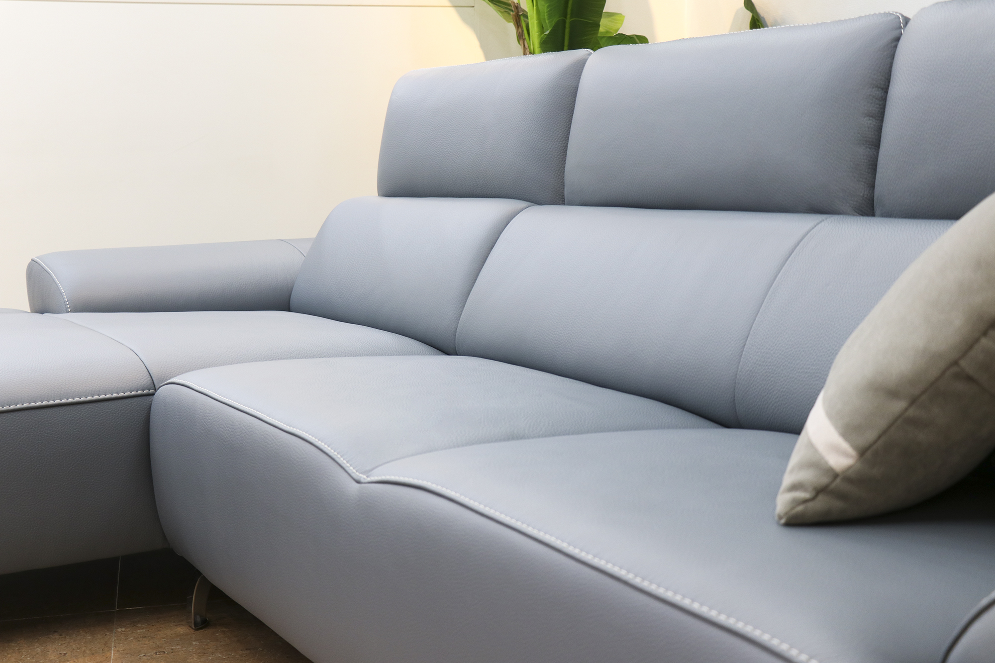 최고급 이태리 소가죽 4인소파, 카우치,일자형 4인용 가죽소파, 오리지널 통가죽소파,코코