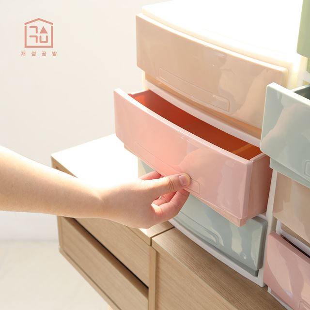개성공방 플라스틱서랍 수납정리함 미니서랍 3단 4단 - 상세 이미지 4