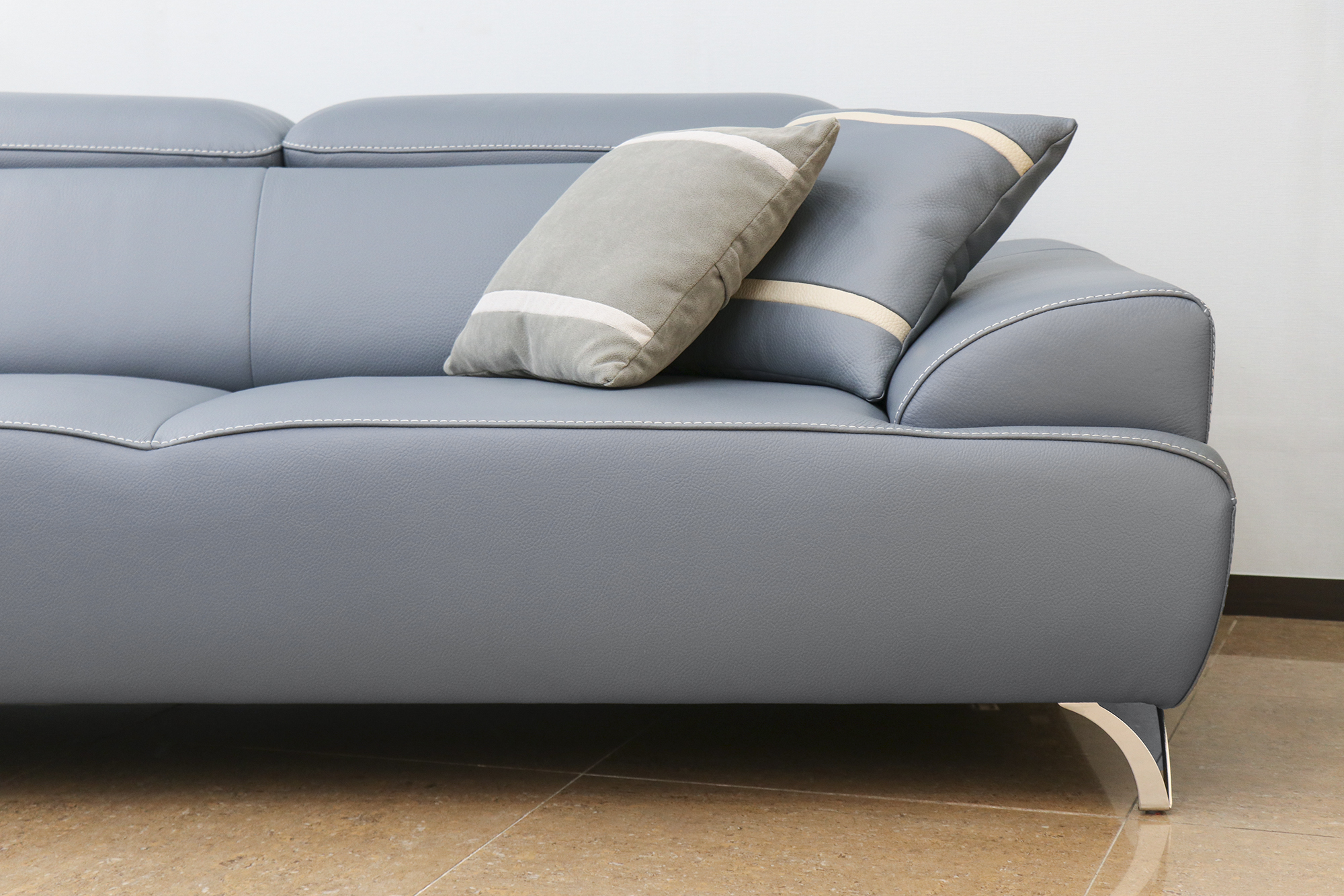 최고급 이태리 소가죽 4인소파, 카우치,일자형 4인용 가죽소파, 오리지널 통가죽소파,코코