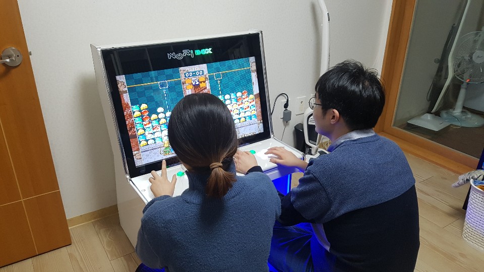 노리박스 32 좌식형 강화유리 오락실게임기 TV수신 레트로게임기 DX팩 이미지 7