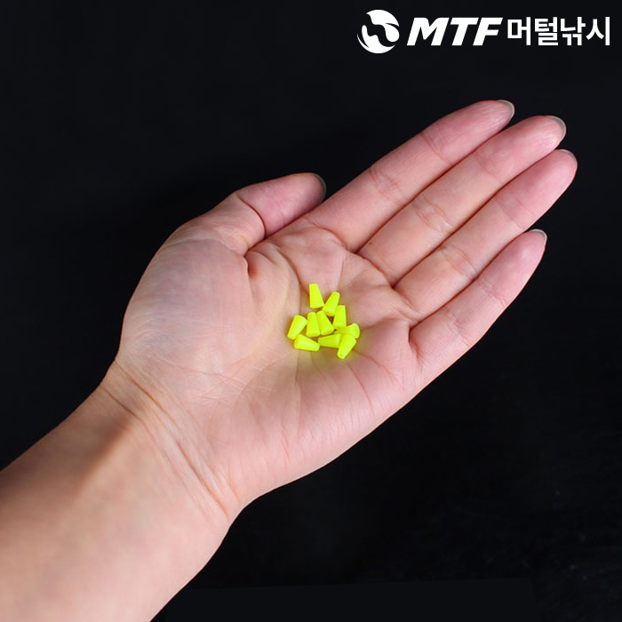 고품질 V형 형광 쿠션고무 10개입 찌쿠션고무 완충고무 찌고무 - 상세 이미지 3