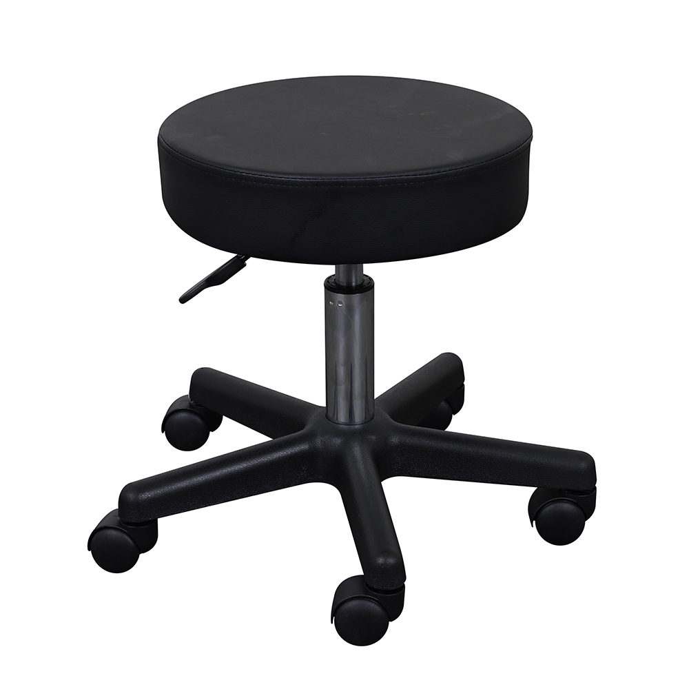 블랙 원형의자 미용 보조 피부 관리실 미니 작업 진료 진찰 다용도스톨