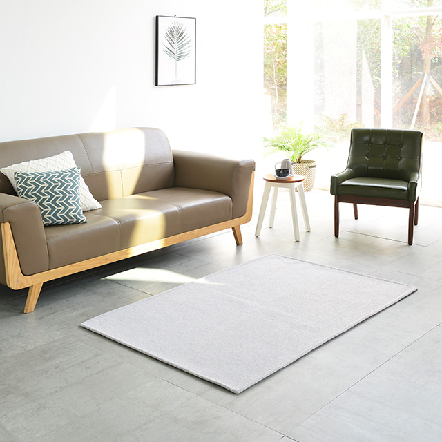 라누베 단모 러그 먼지없는 워셔블 사계절 카페트 미니 대형 식탁 침대 거실 145x200