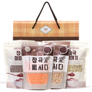 [가온애] 가득담아 잡곡세트 2호 햄프씨드350g+치아씨드400g+렌틸콩400g+병아리콩400g