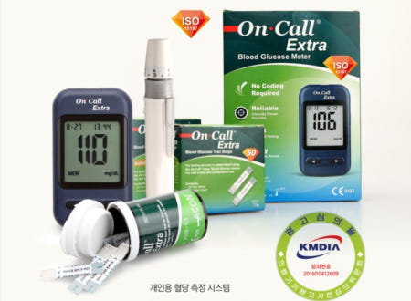 온콜 엑스트라 혈당 시험지(ISO,CE FDA승인)On Call Extra