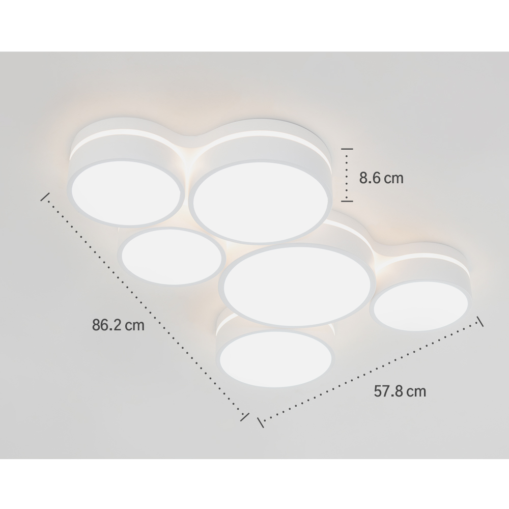 LED 드로우 써클 거실등 130W 국산led거실등 - 상세 이미지 5