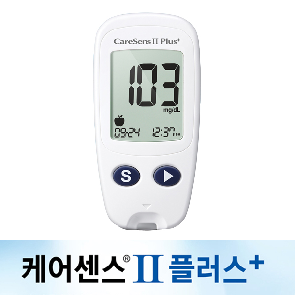 혈당뇨 케어센스측정기+혈당스틱100개(침100+솜100) caresene2 공복혈당측정