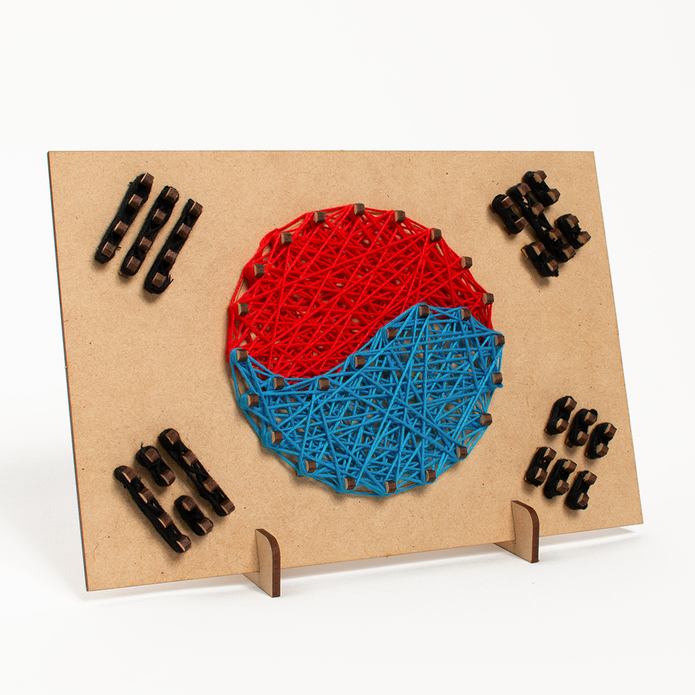 우리나라만들기 스트링아트 태극기만들기 초등만들기키트 돌봄교실 : 민화샵