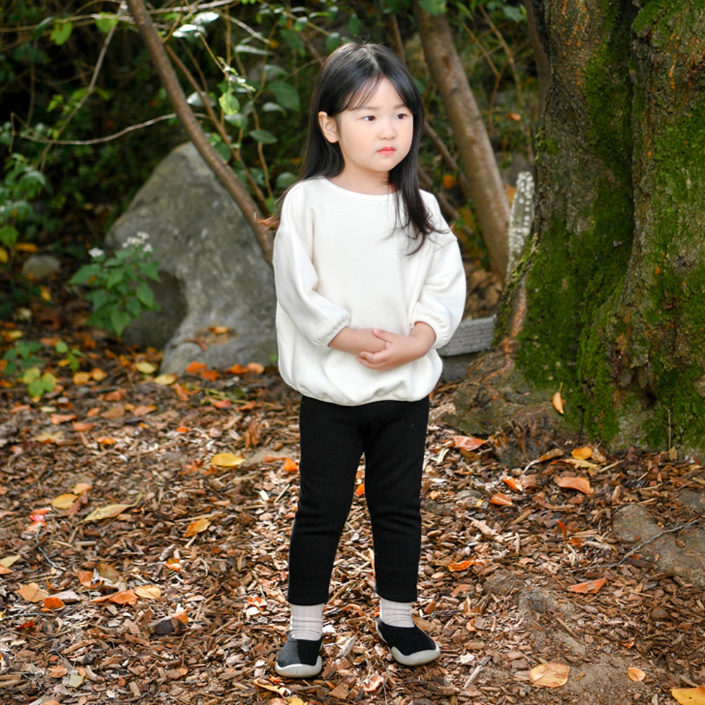 스푼 기본 레깅스 베이직 속 밍크 기모 여아 유아 아동 보통핏 면 - 상세 이미지 2