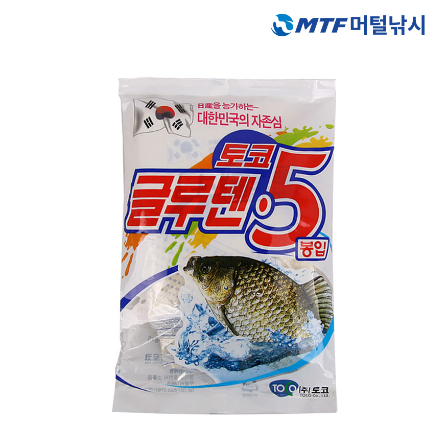 토코 글루텐 5봉입 민물 낚시 떡밥 미끼 - 상세 이미지 4