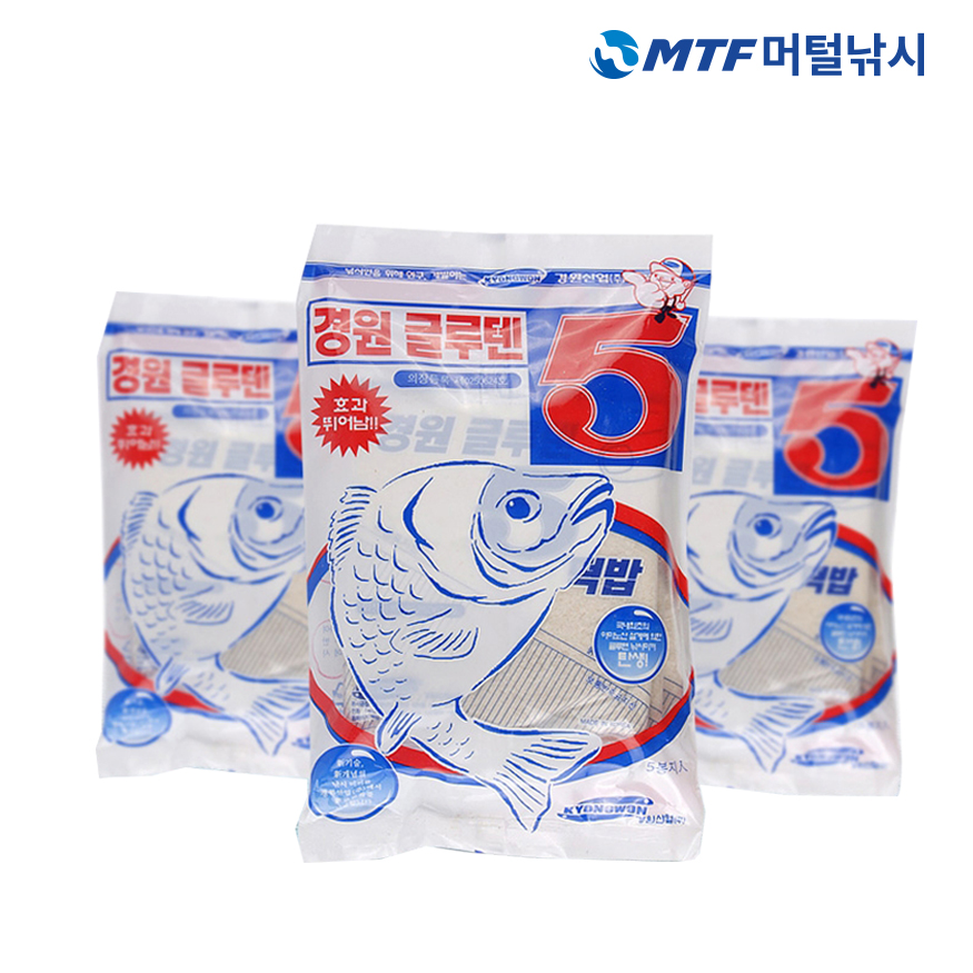 경원 글루텐 5 민물 바닥 낚시 떡밥 집어제 미끼 5봉지 - 상세 이미지 4