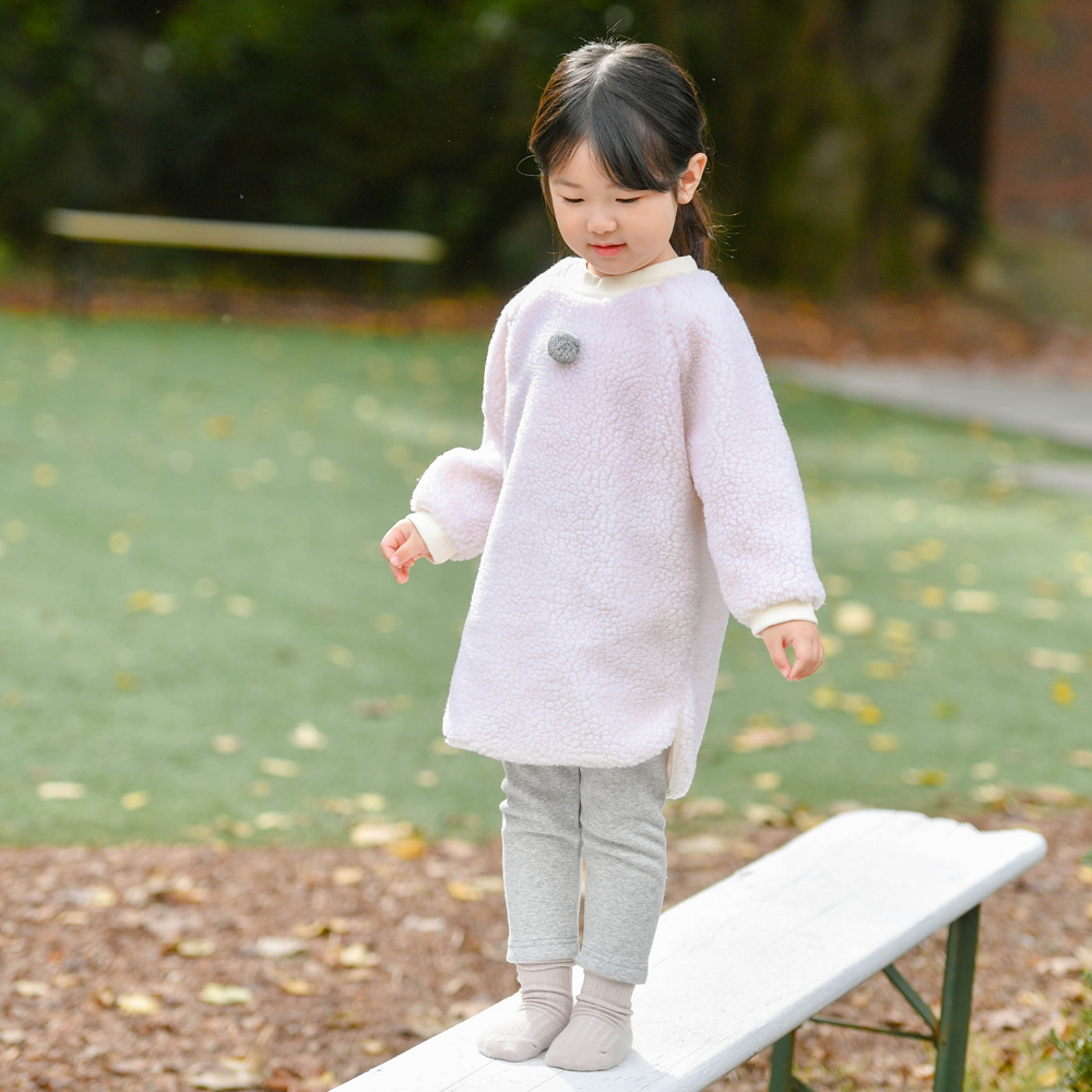스푼 기본 레깅스 베이직 속 밍크 기모 여아 유아 아동 보통핏 면 이미지 6